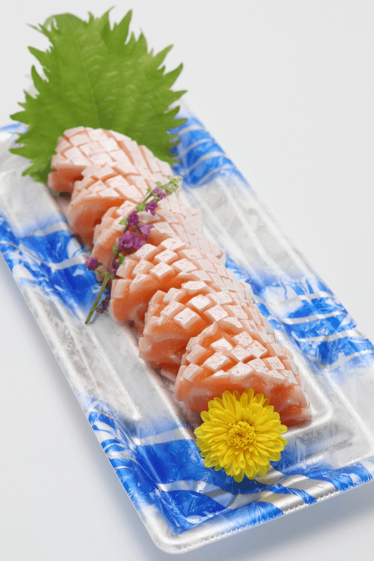 Fresh Salmon Belly Sashimi (Harasu) - Himawari Shoten