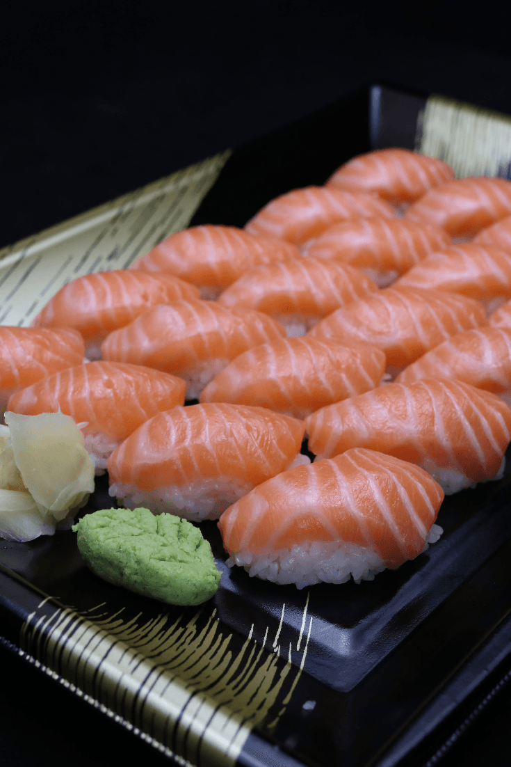 Chef Handmade Fresh Salmon Sushi - Himawari Shoten