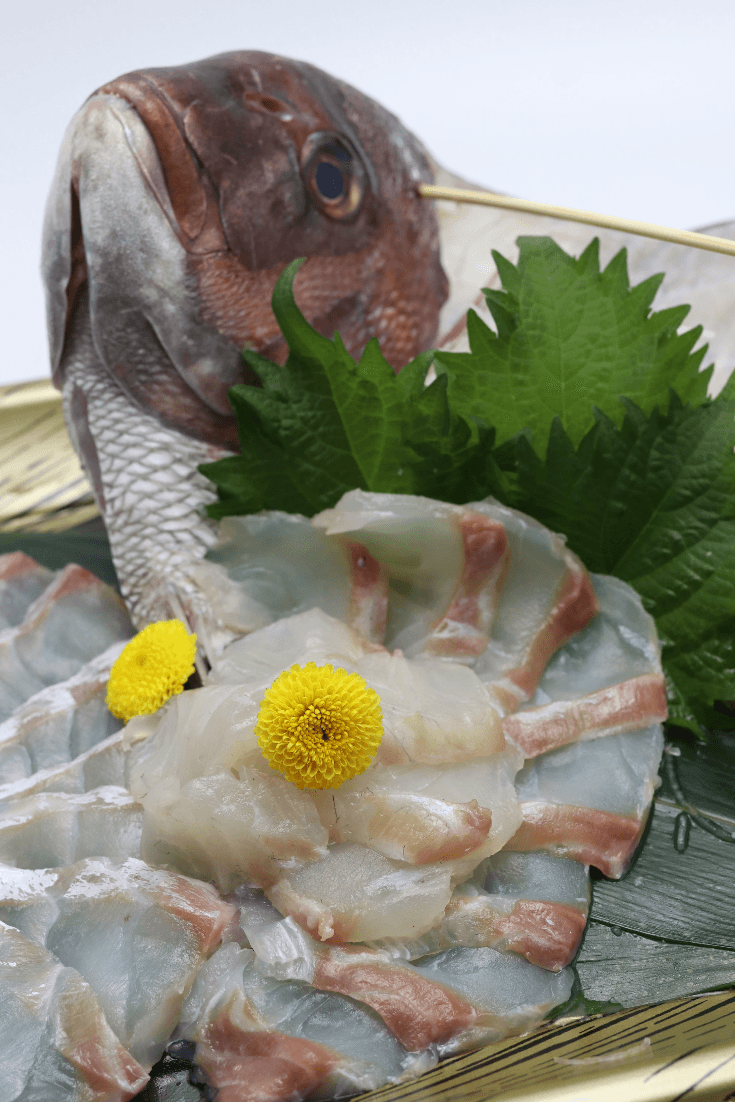Fresh Madai Tai Sashimi (真鯛・マダイ) - Himawari Shoten