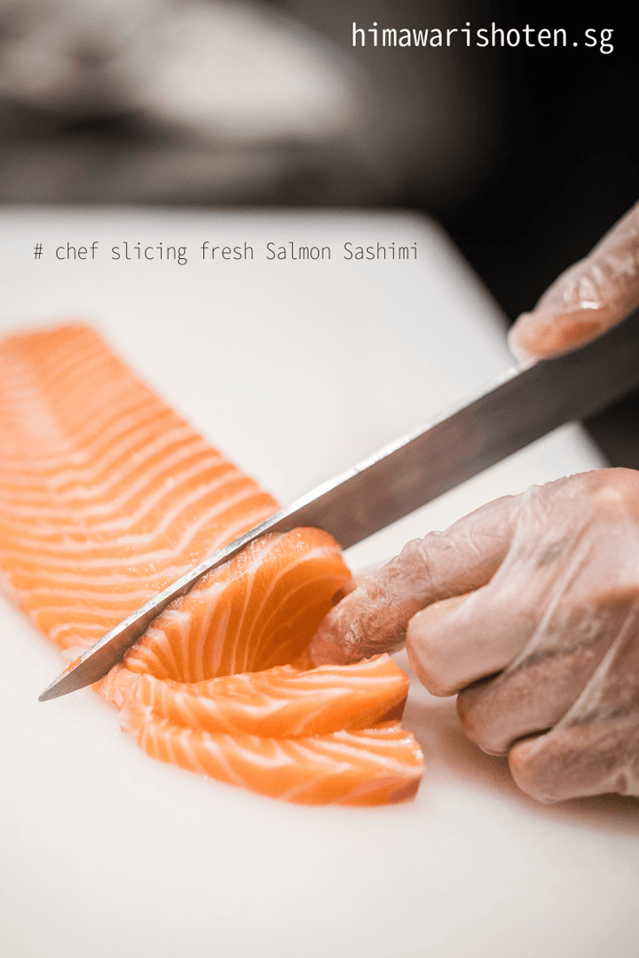 Fresh Salmon Sashimi - Himawari Shoten